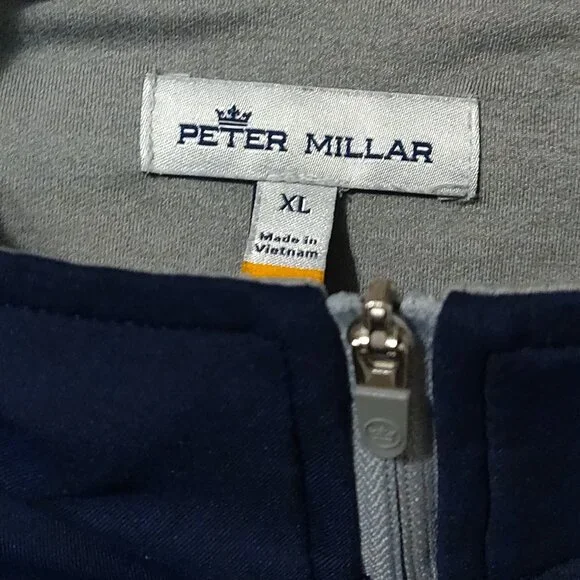 Peter Millar The Players Championship Perth Performance 1/4 Zip Navy Blue XL - Picture 9 of 10